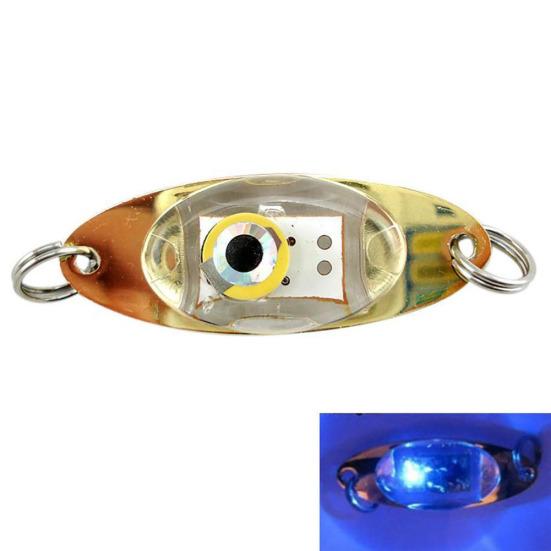 Eye Shape Night Fishing Underwater Fish Lure LED Flashing Light Tackle Tool