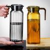 1.1 Litre Plastic Pitchers with Lid BPA-Free Clear Water Pitcher for Iced Tea Lemonade Unbreakable Beverage Pitcher Fridge Jug for Home Office