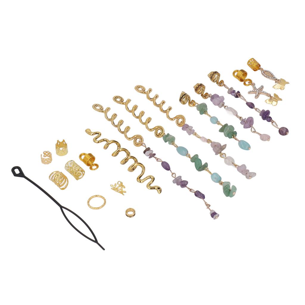 82 шт. дреды для волос кольца заколки для волос заколки для волос сплав плетеные аксессуары для волос набор для свадьбы день рождения 