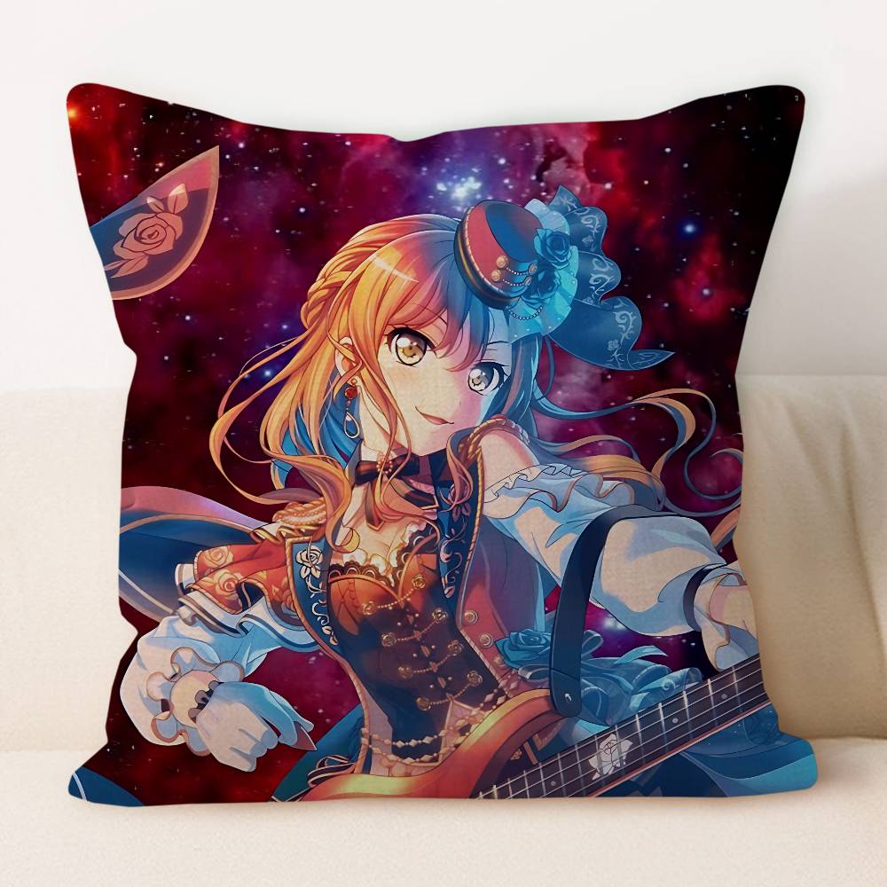 R-Roselia Аниме Декоративная Эстетика Комнаты Наволочка Домашний Декор Спальня Диван Кровать Чехол для Подушки 45x45
