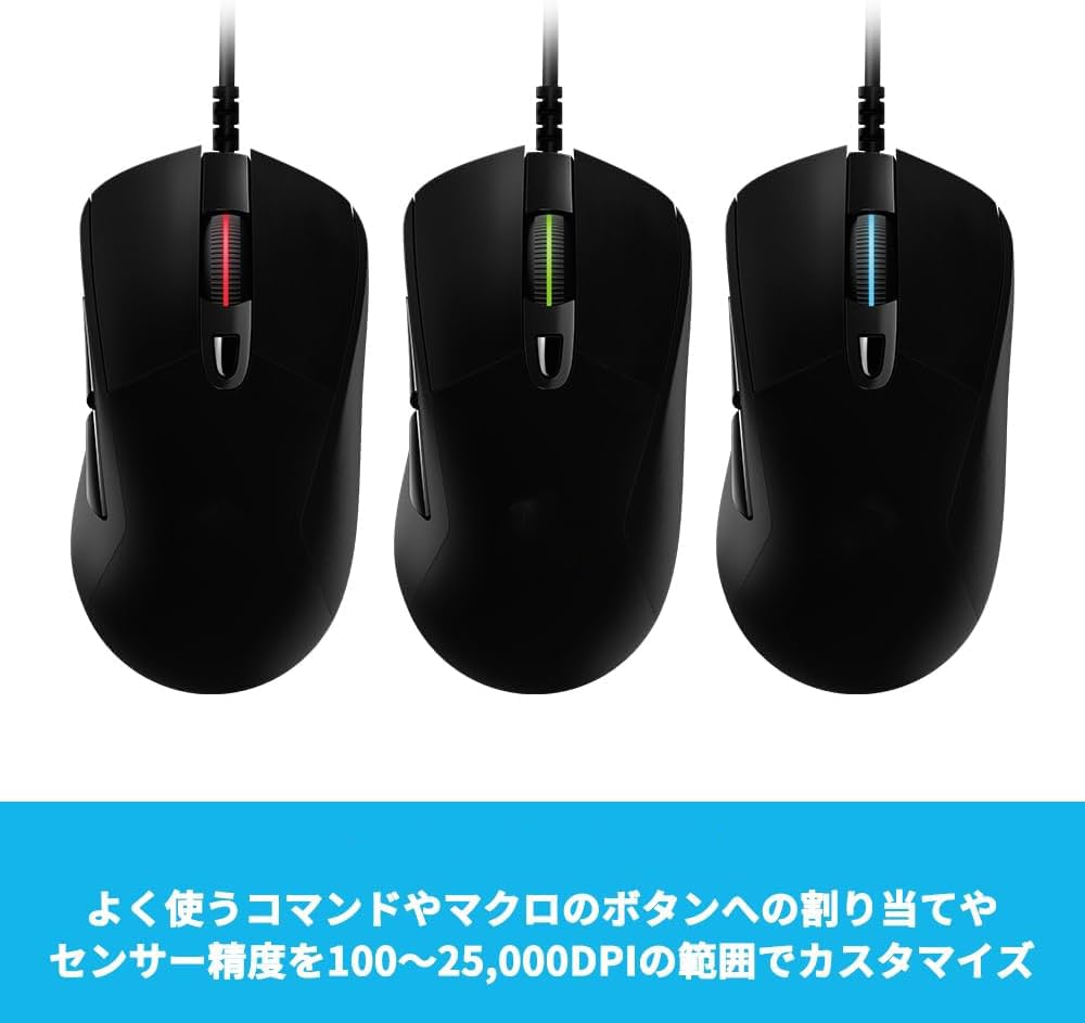 Игровая мышь Проводная Легкая 87g Игровая мышь Проводная мышь 25K Сенсор ПК Windows Mac G403 Черный