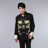 Мужской костюм Тан в китайском стиле с вышивкой «Двойной дракон», топ с длинным рукавом - Повседневная верхняя одежда для весны/осени