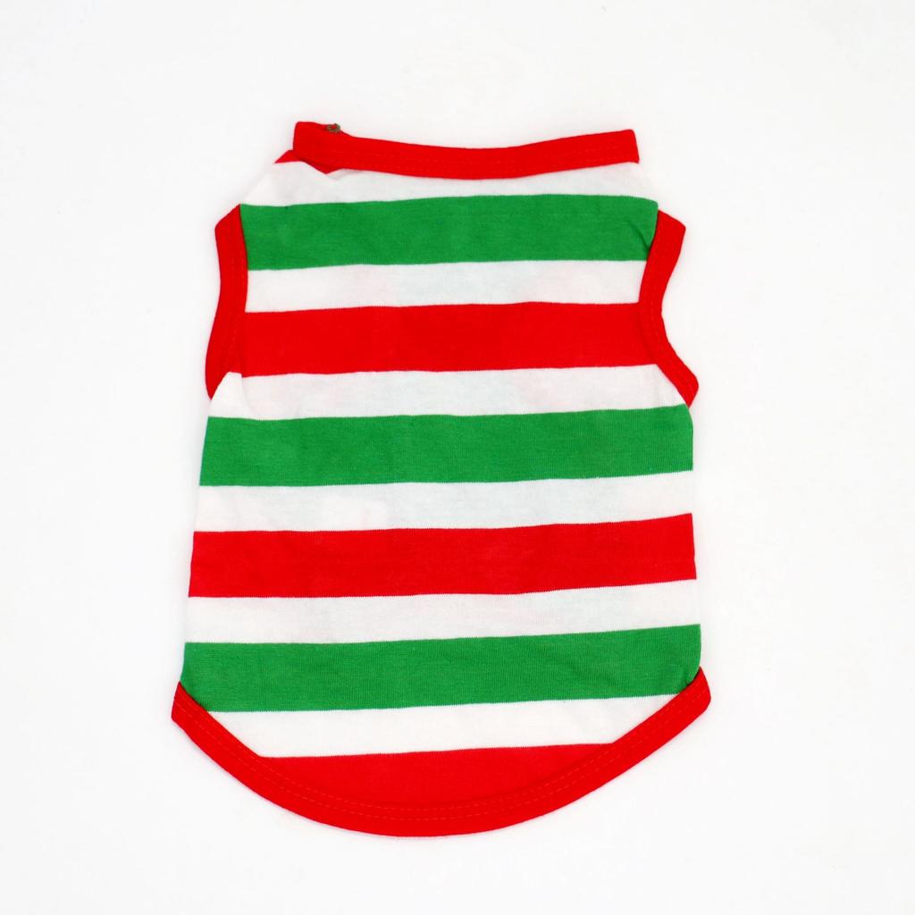 Pet Clothing, New Spring and Summer Models, Cat and Dog Pet Clothes, Breathable Striped Vest