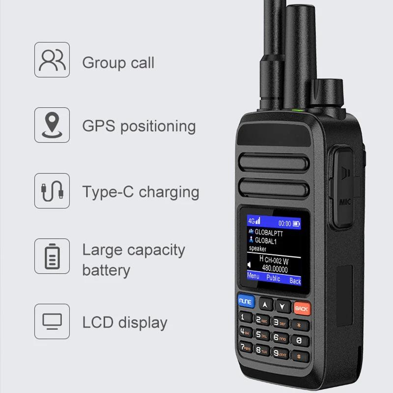 4G Dual-mode Walkie Talkie Global Frequency Band Public Network Unlimited Distance Cross-border Outdoor Intercom 5000 Kilometers