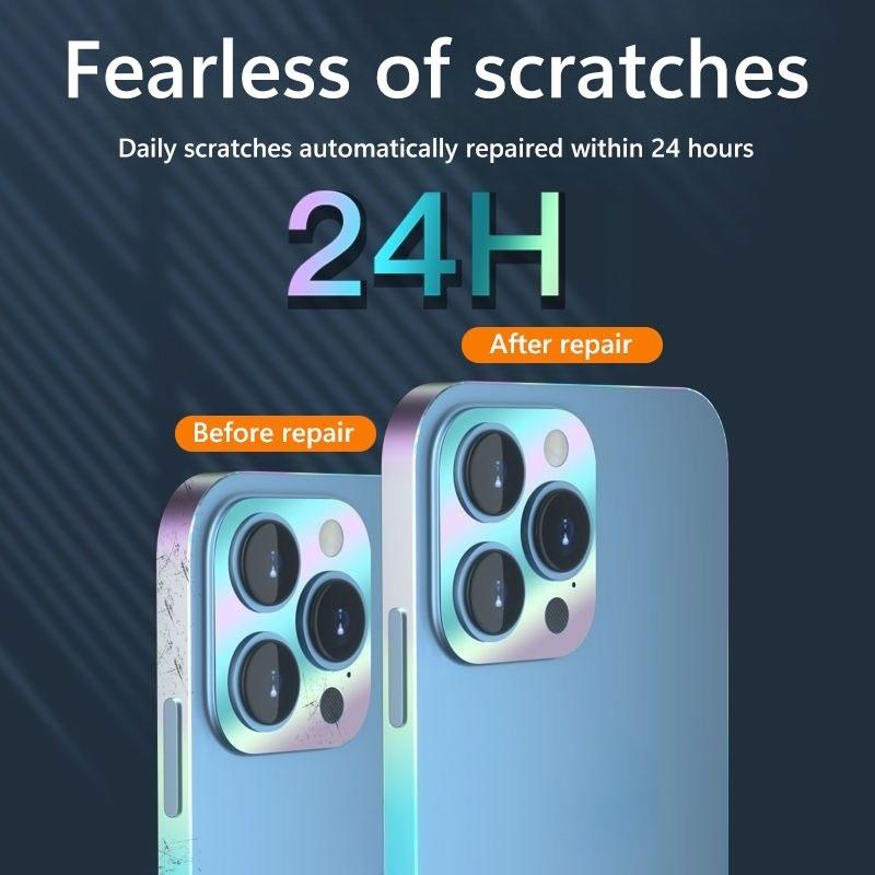 Для iPhone 16 Pro Max 16e 15 Pro Max 14 Pro Max 13 Plus 13 Mini 12 Pro Max светящаяся в ночи рамка-наклейка пленка + защита объектива камеры