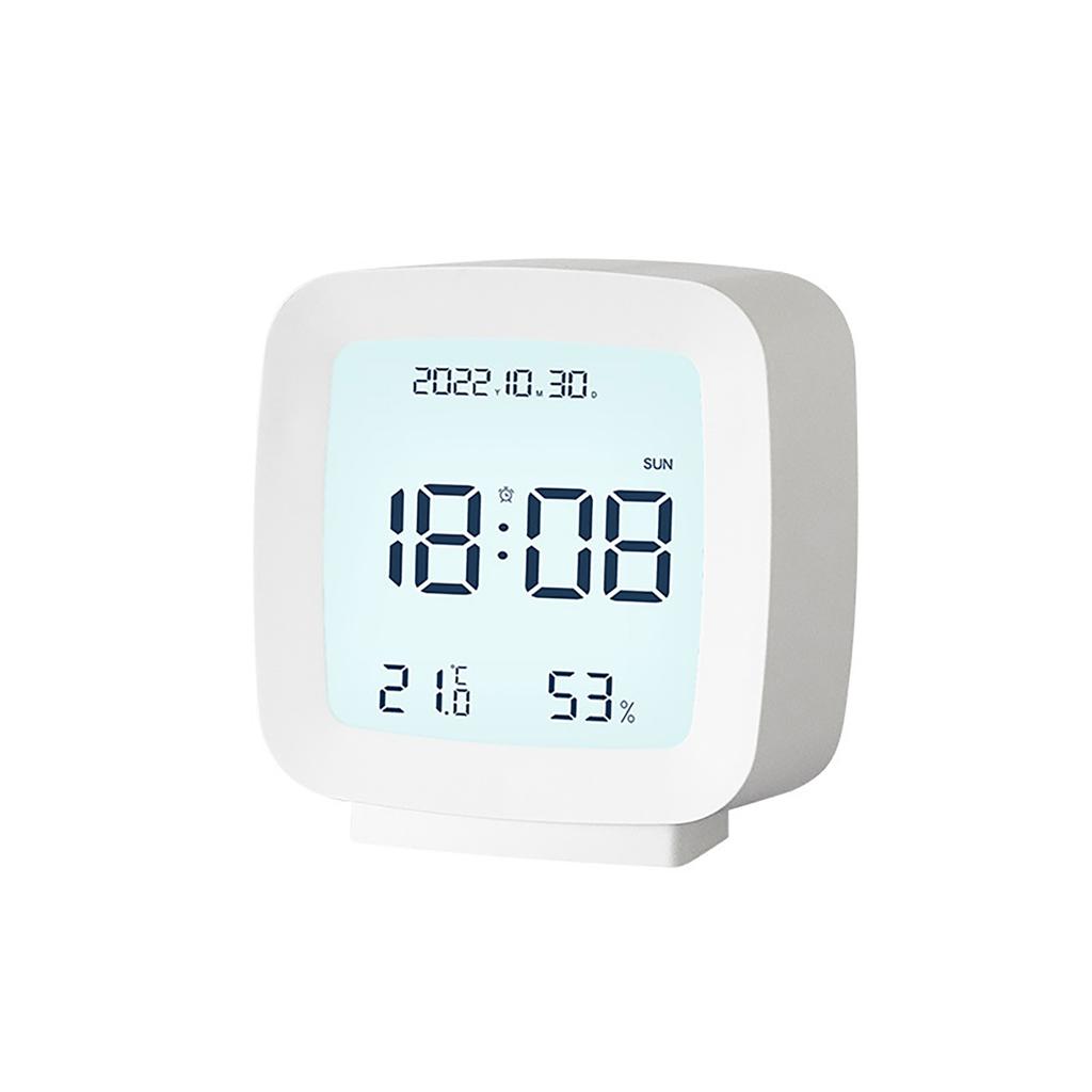 Kids Alarm Clock LED Digital Indoor Alarm Clocks with Temperature and Humidity Display for Kids