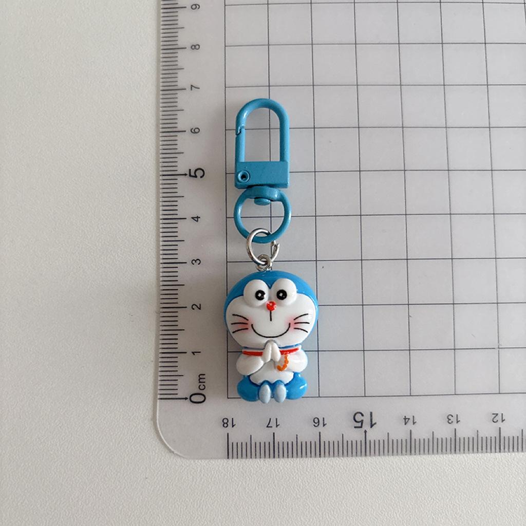 Cartoon Anime Doraemon Keychain Cute Doll Cosplay Car Key Ring Backpack Kawaii Ornaments Jewelry Toy Kids Birthday Gifts