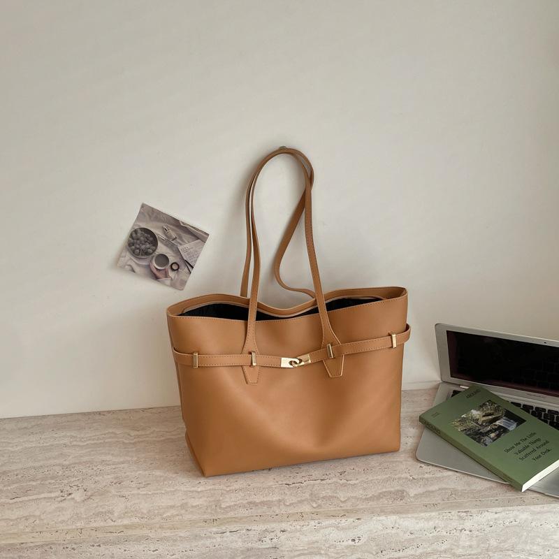 Women Fashion Large Capacity Single Shoulder Underarm Commuter Daily Tote Handbag