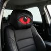 Дышащий чехол на подголовник автомобиля 2 шт., Красные чехлы «Глаз демона», Универсальные наволочки с HD-печатью, Моющийся декор для интерьера автомобиля