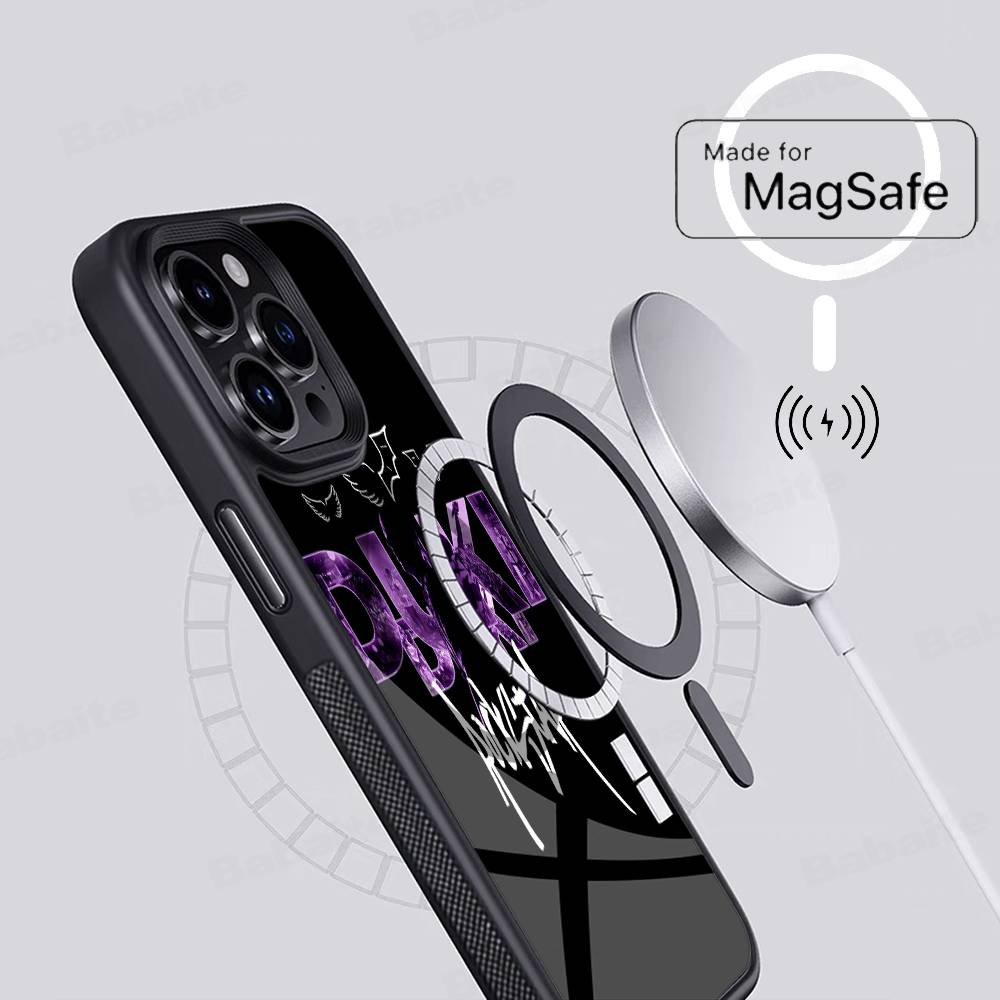 Модная Rapper DUKI Магнитная Беспроводная Для Чехла Телефона Для IPhone 17 16 15 14 13 12 11 Pro Max Plus Mag Чехол для Телефона