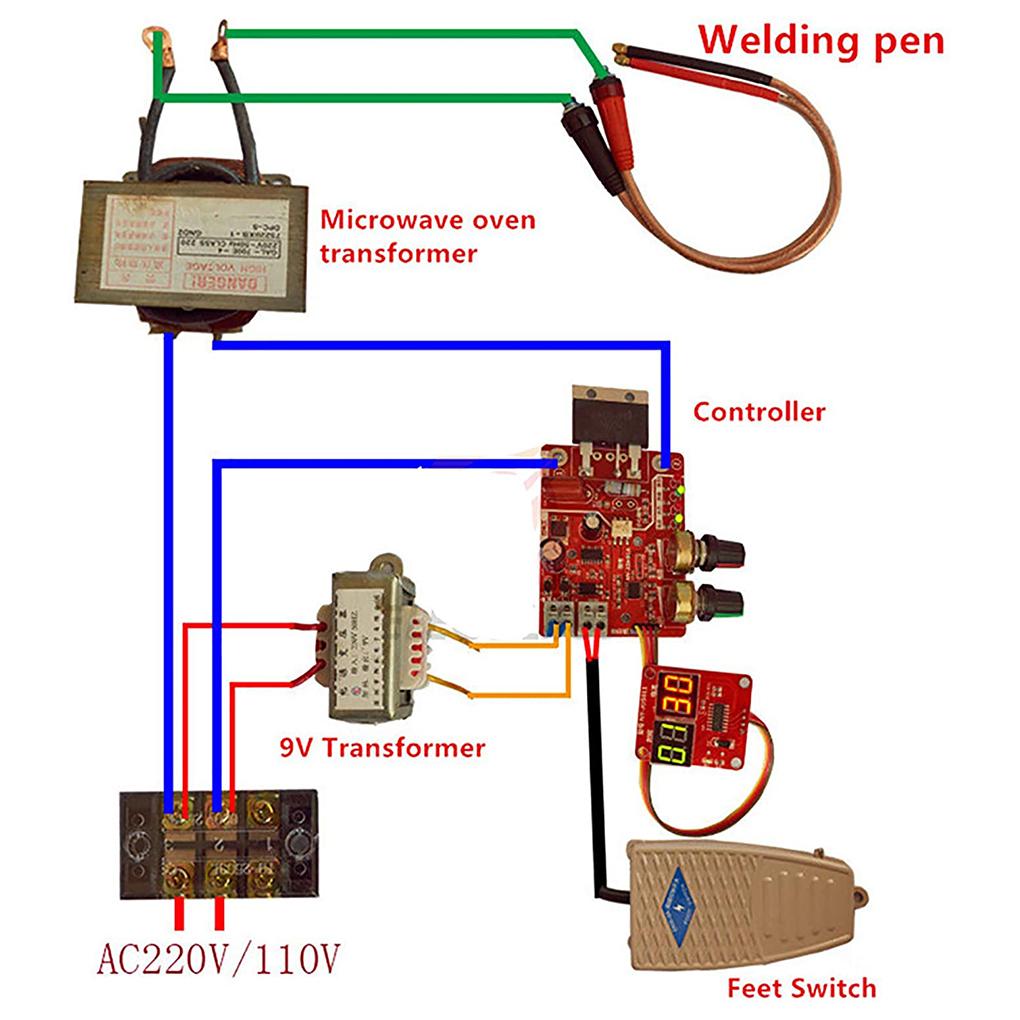 Цифровой сварочный аппарат, замена контроллера, одноимпульсный амперметр, панель управления сваркой, печатная плата, запасные части «сделай сам»