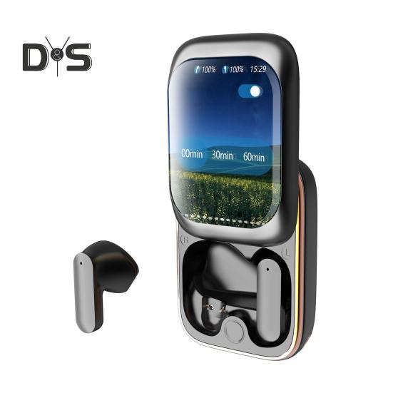 Беспроводные наушники-вкладыши с поддержкой Bluetooth, низким уровнем задержки и шумоподавлением, интеллектуальные полноцветные сенсорные слайдеры-наушники