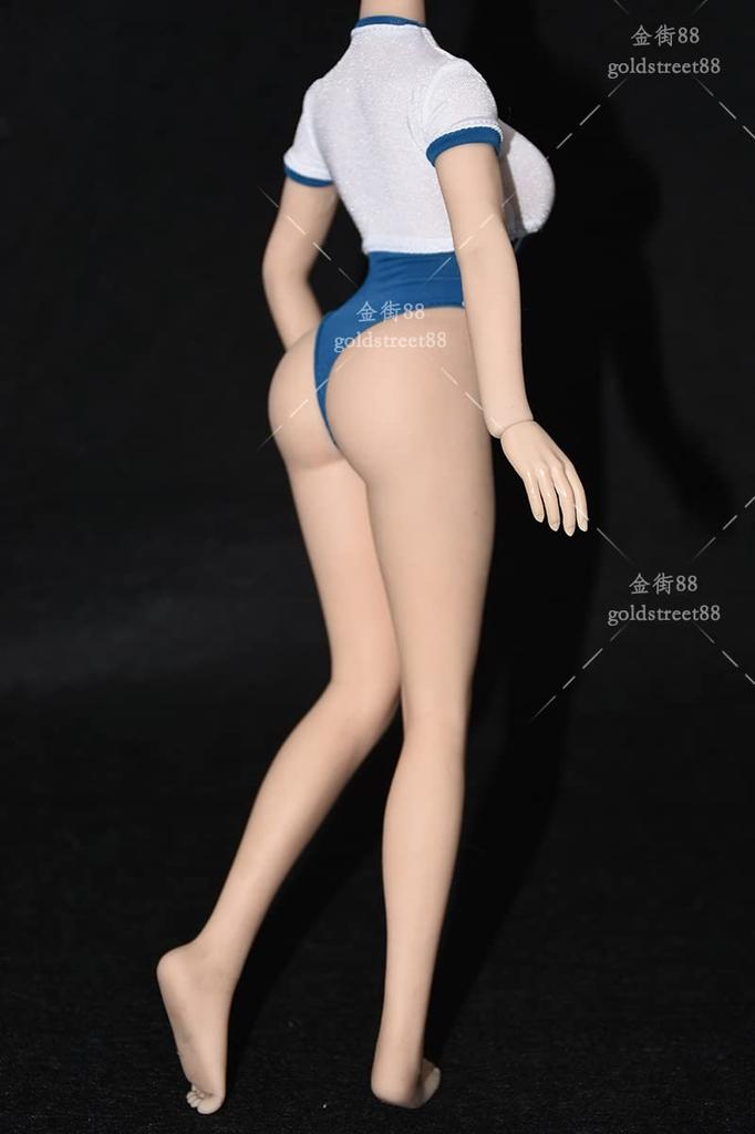 Фигурка для TBLeague Body White Blue Color Sexy Beautiful Women Bodywear Leotard Swimwear and head not [TOYBARJAPAN] 1/6 Accessories/Подходит (тело