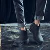 Ботинки для дождя для мужчин, резиновые ботинки на платформе, ботильоны 2025 года, осень-зима, ботильоны без застежек, мужские водонепроницаемые рабочие ботинки