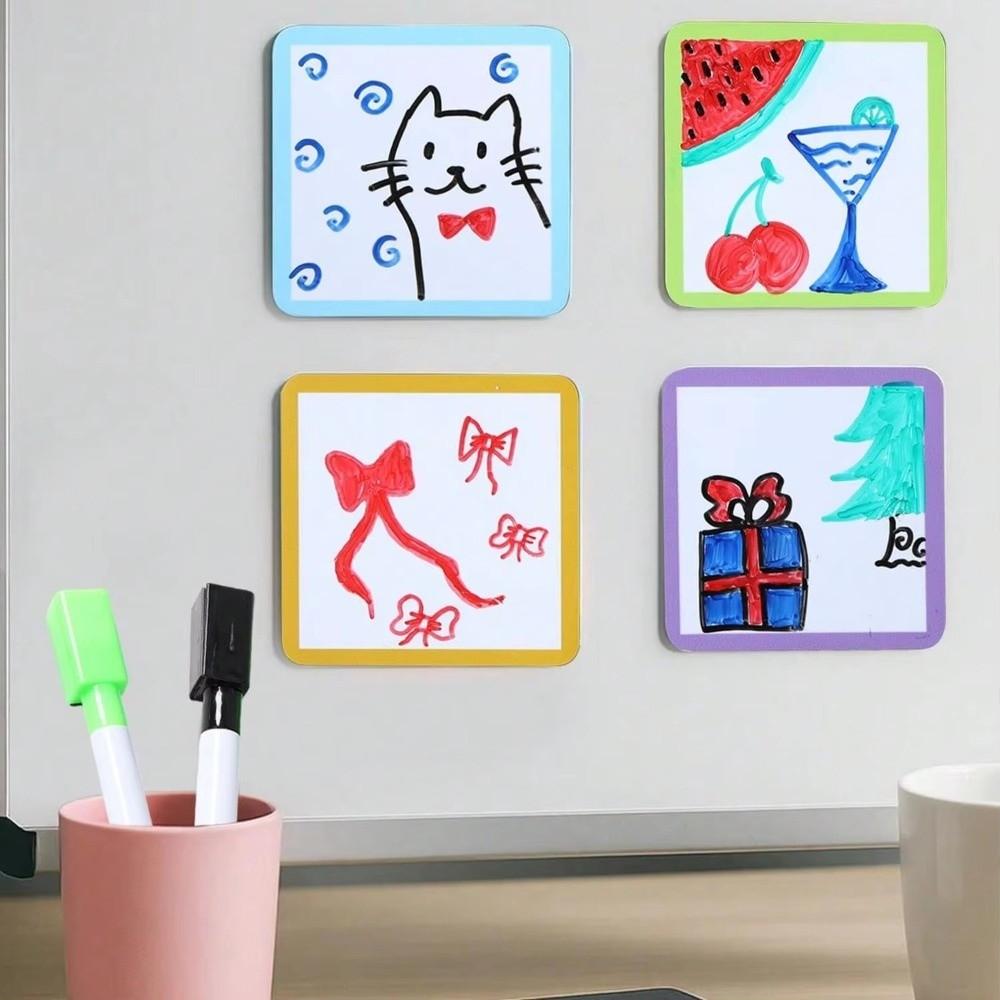 Colorful Memo Boards Multifunctional Magnet Name Tags Whiteboard Label Stickers Refrigerator