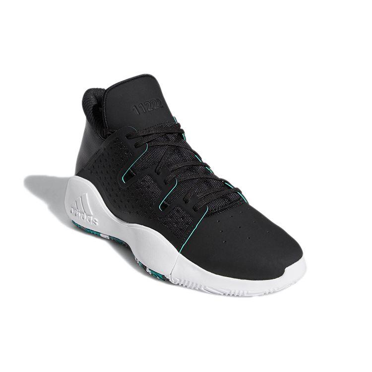 adidas Мужские баскетбольные кроссовки Pro Vision с круглым носком, шнуровкой, прочные, средней высоты, черные EE4588