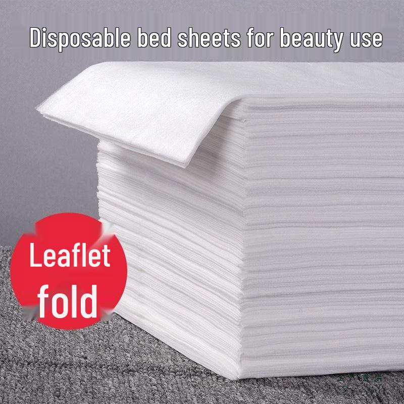 100 Disposable Waterproof Oil-Proof Bed Sheets with Hole for Spa, Beauty Salon, or Massage Table