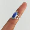 Lapis Lazuli Marquise Gemstone Ring, Solid 925 Sterling Silver Ring, Women Ring, Birthday Gift, Boho Ring, Designer Ring