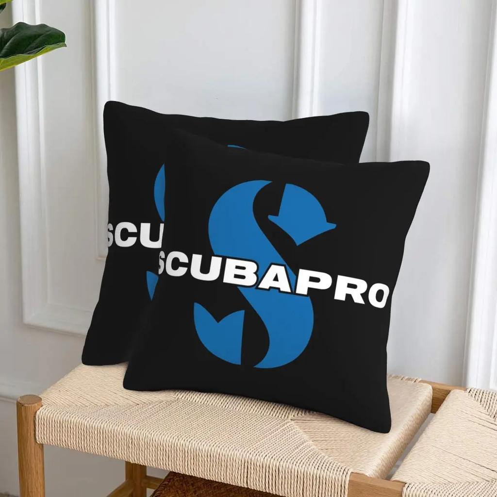 Scubapros Diving Logo 2 Pcs Square Pillowcase Pillow Cover Cushion Decor Comfort Throw Pillow For Home Sofa