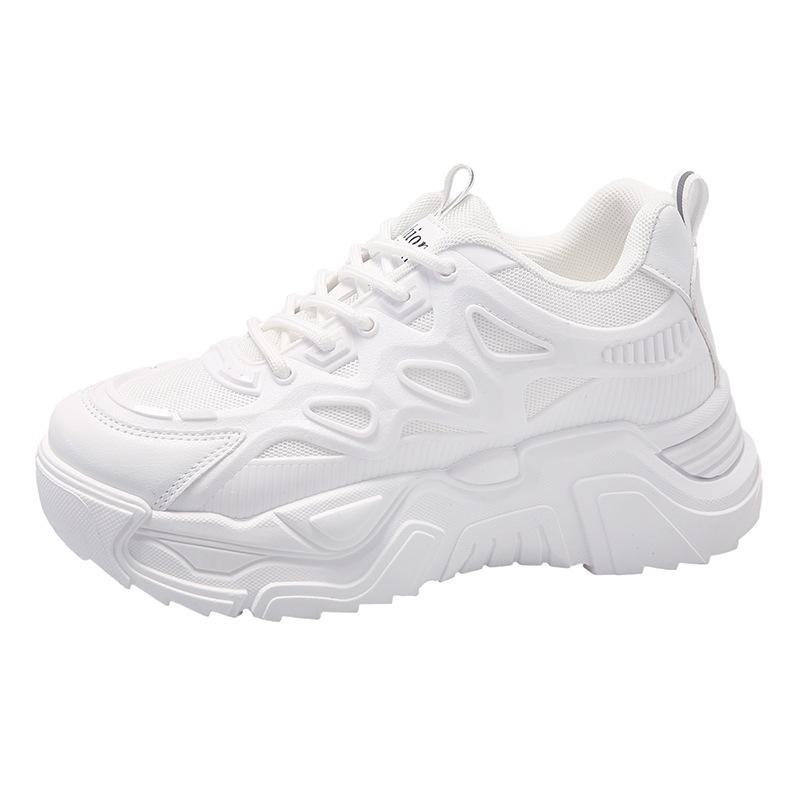 2025 весна и осень новые дышащие кроссовки для пап детские корейская версия черные спортивные и повседневные туфли женские на платформе для бега женские туфли