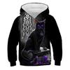 Autumn 3D Cat Pattern Printed Top Fashionable Casual Long Sleeved Children's Boy Hoodies
