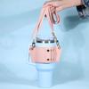 Water Bottle Holder with Adjustable Strap Firm Sticthing Great Load Bearing Faux Leather Tumbler Crossbody Underarm Water Bottle Carrier Water Bottle