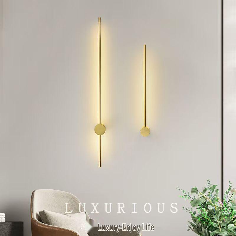 Minimalist Linear Wall Lamp for Bedroom, Living Room, or Hallway