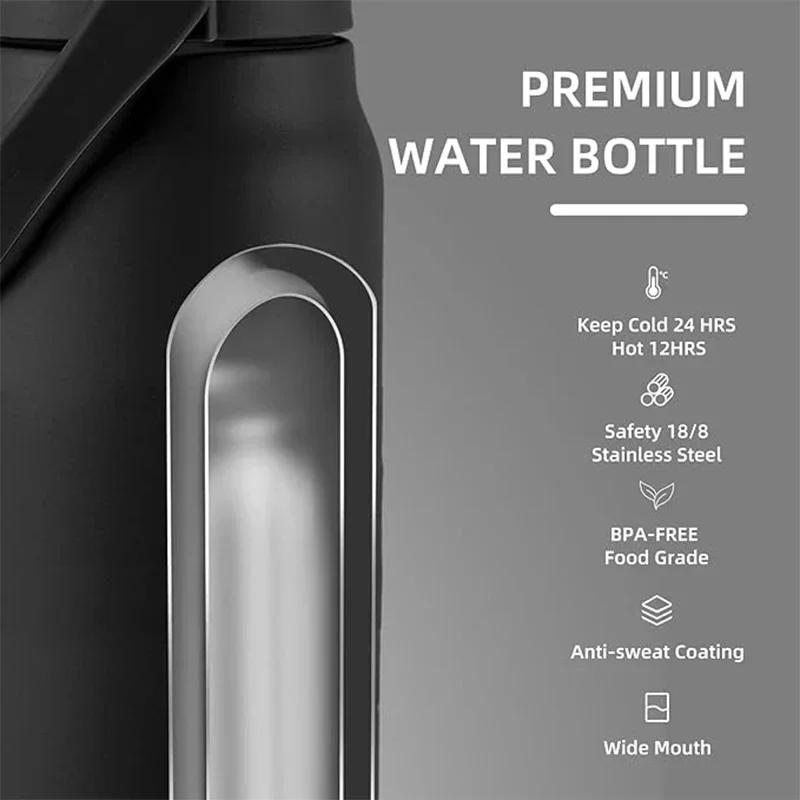 Вакуумная нержавеющая кружка Термос для холодной и горячей воды Термос из нержавеющей стали с трубочкой Бутылка для воды с бесплатной доставкой