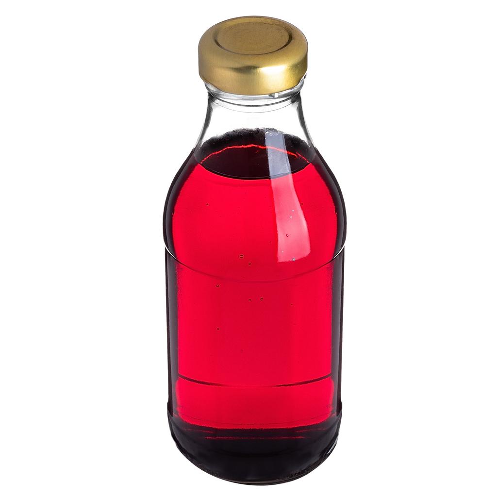 KADAX Butelka Szklana Soczek 330ml Z Zakrętką Na Sok Butelki Na Soki Nalewki 