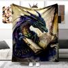 Animal Dragon Blanket Ultra Lightweight Soft Plush Flannel Throws Blanket for Sofa Bed Couch Best Office Gifts  Demogorgon