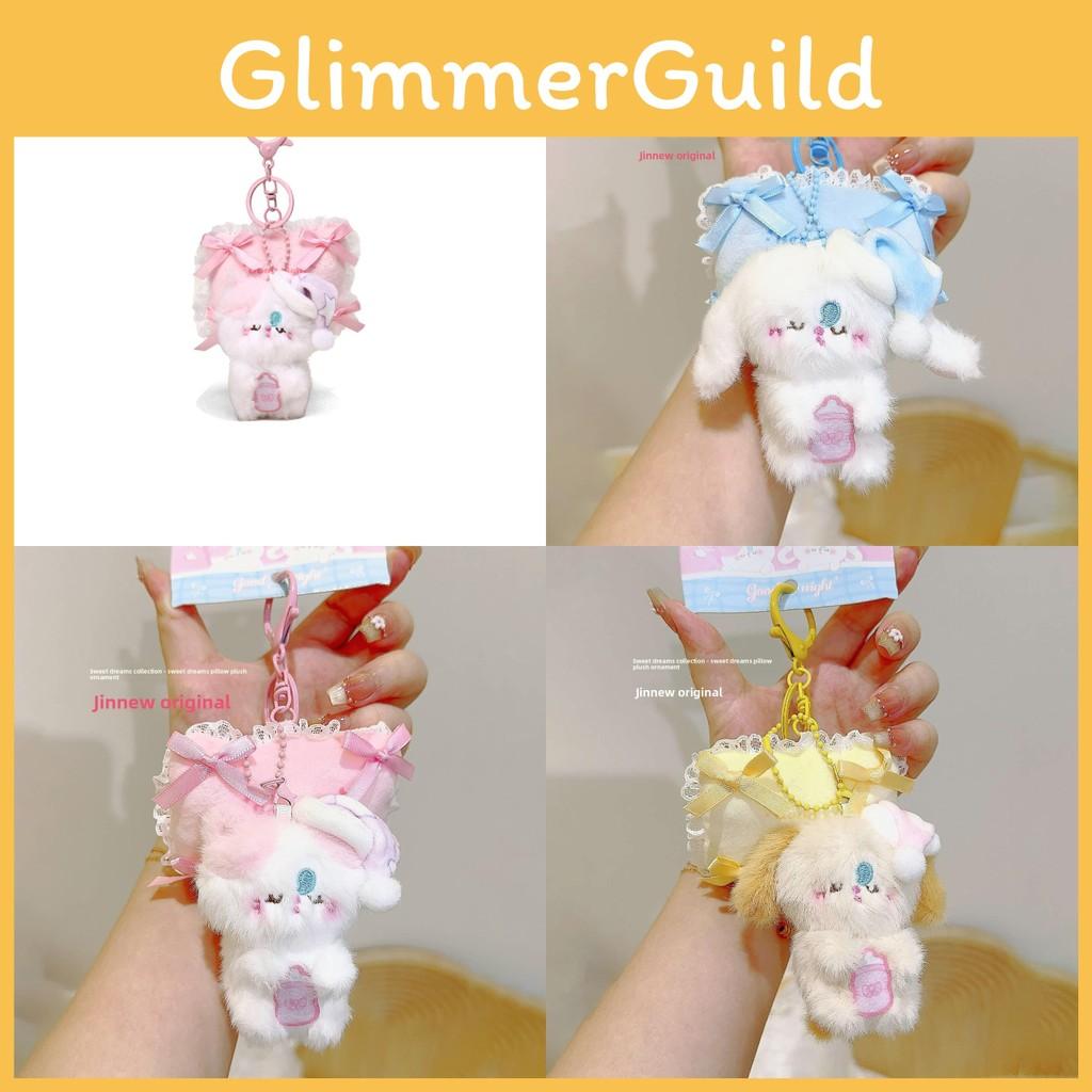 Sleeping Cat Rabbit Plush Pendant With Pillow Design For Kid And Collectors Gift