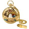 Music Box Pocket Watch Birthday Present Music Pocket Watch Birthday Song Watermark Engraving Analog with Lid Clip Chain Pocket Watch Cute Stylish Gold