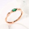[Bnbgold] 14K/18K Volume Emerald Drop Band Ring Srs41811