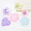 Children'S Clothing Resin Button Transparent Pattern Button Cute Star Love Button Colored Corrugated Foot Sewn Button