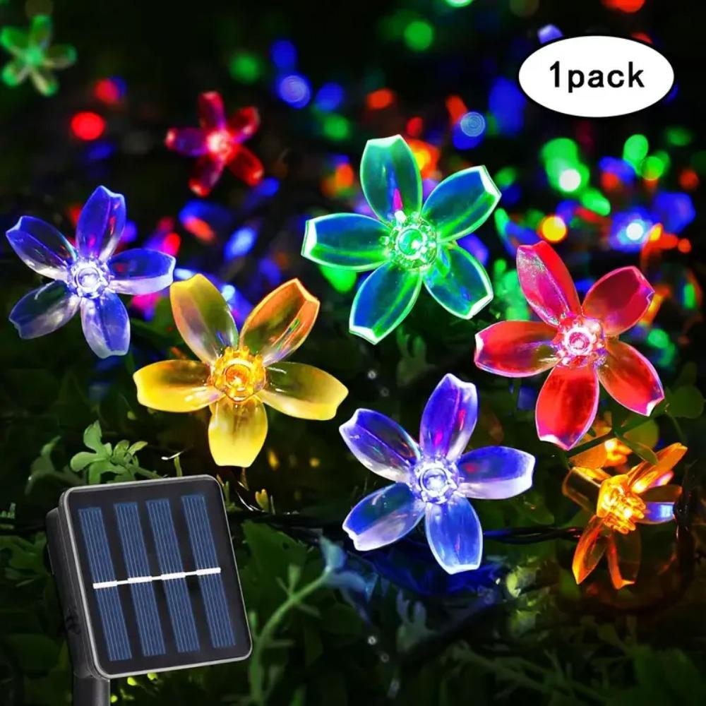 Водонепроницаемая гирлянда Sakura Fairy Solar 5/7M 50LEDs для украшения садовой вечеринки идеи подарков на новоселье рождественское украшение двора