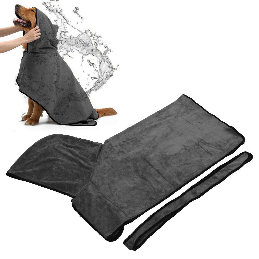 Впитывающий халат для домашних животных, мягкий, из микрофибры, регулируемое полотенце для сушки собак, принадлежности для домашних животныхXL