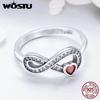 WOSTU Кольцо из стерлингового серебра 925 пробы "Бесконечность"