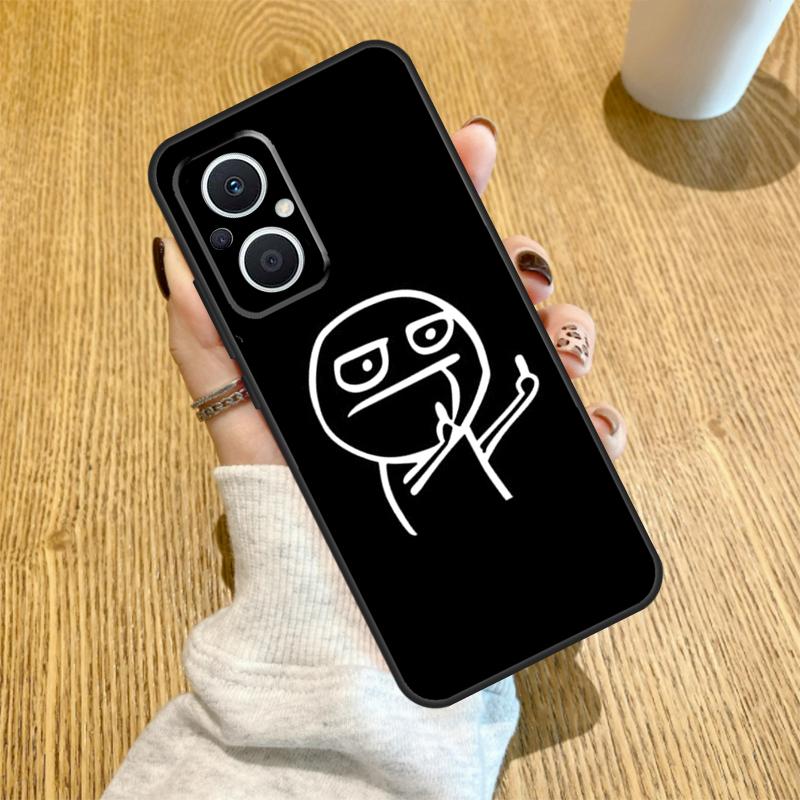 Смешной Мужчина Средний Палец Чехол Для OPPO Reno 14 F 10 11 12 13 Pro 13F 12F 11F 7 8 Lite OPPO Find X6 X5 X8 X9 Pro Чехол