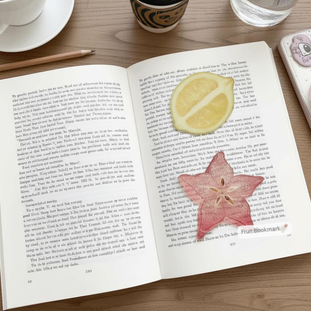 Simulation Fruit Simulation Bookmark Acrylic Note Bookmark Creative Fruit Apple Slice Bookmark