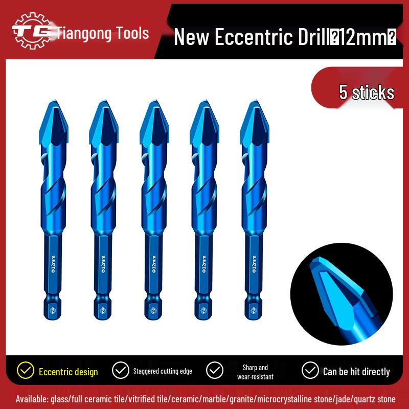 Сверхтвердое сверло Tiangong для плитки и бетона со смещенной наклонной головкой