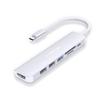 LENTION USB C Hub Micro Card Reader 100W PD Power Supply 4K HDMI Type C Conversion Adapter Slim Small Power Supply Mac Dock Compatible with MacBook