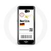 Case - Maniacase - Samsung Galaxy A5 2016 - Berlin Plane Ticket - Silicone - Soft