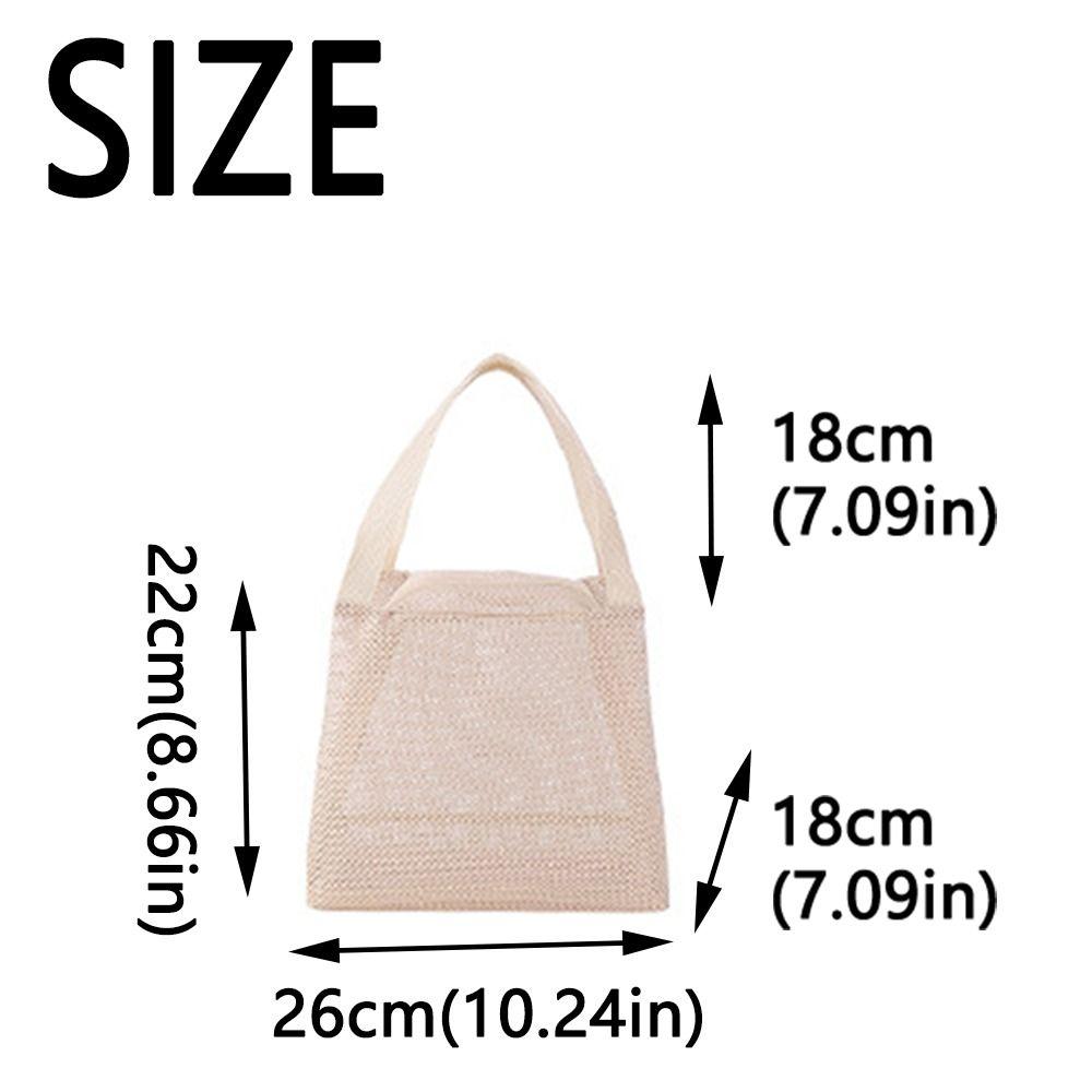 Casual Mesh Tote Beach Bag with Handle Bath Storage Handbag Toiltery Makeup Bag  Sports Accessories