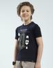 Monte Carlo Boys Printed Round Neck T-Shirt Navy Blue 5-6 YR