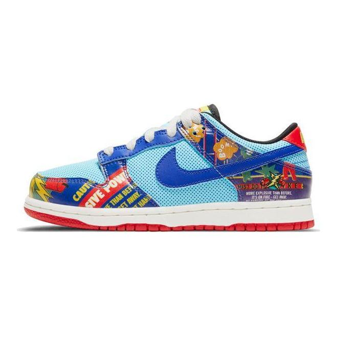 Nike Dunk Low PS Chinese New Year — Детские кроссовки Firecracker Red Copa Hyper-Blue DD8479-446