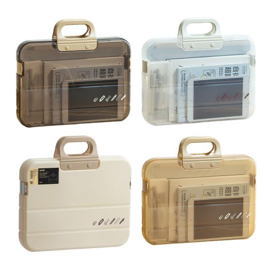 Папка для файлов формата А4 с ручкой-замком, портативный ящик для хранения файлов, водонепроницаемый, школьные и офисные принадлежности, органайзер для экзаменационных работ и документов