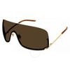 Gucci Солнцезащитные очки унисекс Brown Shield Gg1560s 002 99