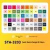 Двусторонние маркеры на масляной основе Sta 3203 - Быстросохнущие для студенческого творчества и дизайна интерьера.