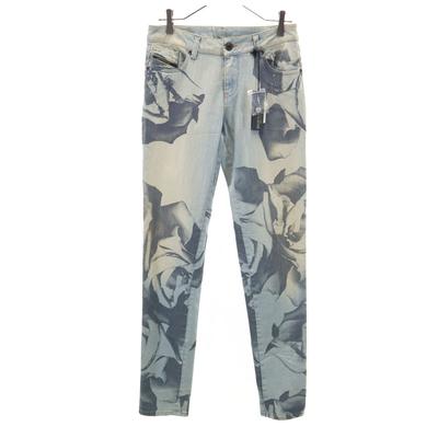 DIESEL BLACK GOLD сделано в Италии Джинсы скинни с цветочным принтом Женские Б/у