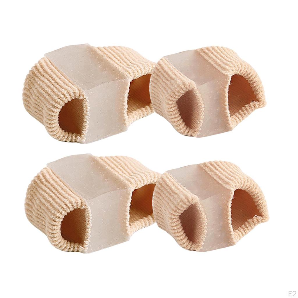 2 Count Toe Separator Gel for Separating Overlapping Toes Lightweight Sleeves Bandage
